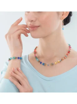 Collier Coeur de Lion GeoCube Iconic Classic acier_x005f_x000D_doré