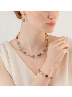 Collier Coeur de Lion GeoCUBE Iconic Precious brun