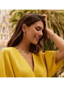 Collier Coeur de lion Geocube Joyful Colours Jaune