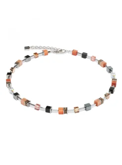 Collier Coeur De Lion GéoCube orange