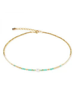 Collier Coeur de Lion Lagoon Pearl or-menthe