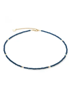 Collier Coeur de lion Little Twinkle doré-bleu foncé
