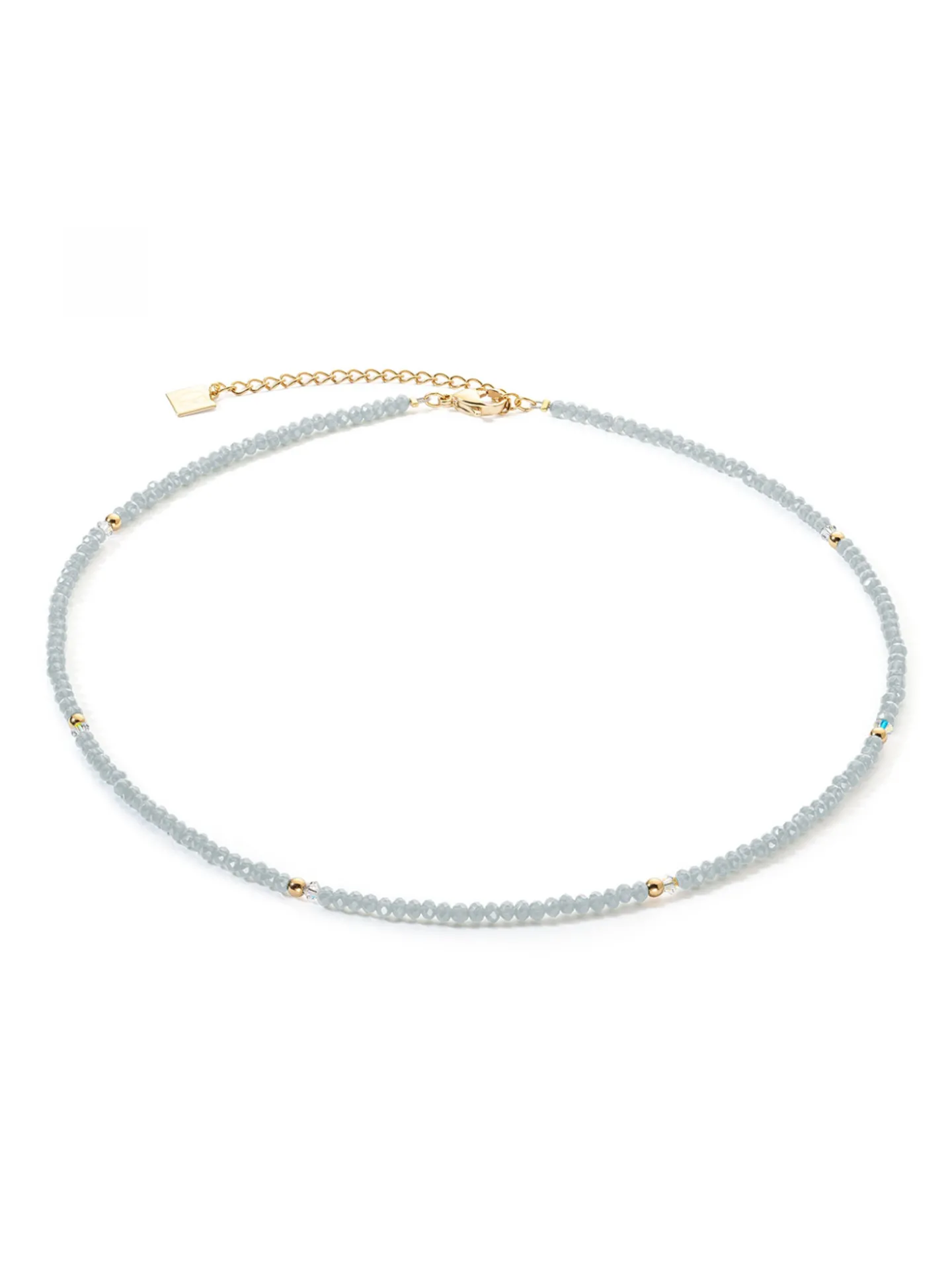 Collier Coeur de lion Little Twinkle doré-bleu glacé