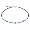 Collier Coeur de Lion Mini Cubes bleu