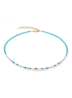 Collier Coeur de lion Princess Spheres turquoise