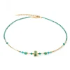Collier Coeur de Lion Square Stripes vert