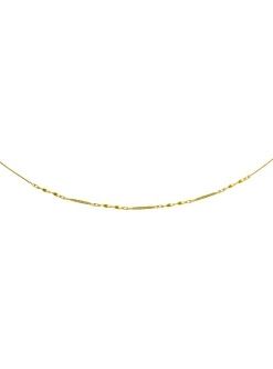 Collier deux rangs torsades or jaune 18 carats