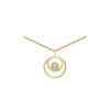 Collier double cercle diamant