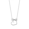 Collier double Lotus Silver Collection Moments_x005f_x000D_Coeur Infini
