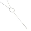 Collier en Y Agatha Philring argent rhodié
