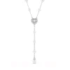 Collier en Y Ariana Grande x Swarovski coeurperles de cristal
