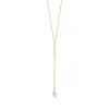 Collier en Y Brillaxis perle de culture_x005f_x000D_plaqué or