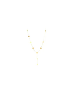 Collier en Y Zag Bijoux Camille acier doré