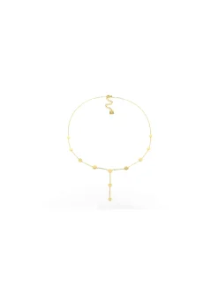 Collier en Y Zag Bijoux Camille acier doré