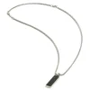 Collier homme GEMINI Galli_x005f_x000D_Carbone et acier inoxydable