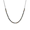 Collier homme Jourdan Bengale acie oeil de tigre_x005f_x000D_pierre de lave