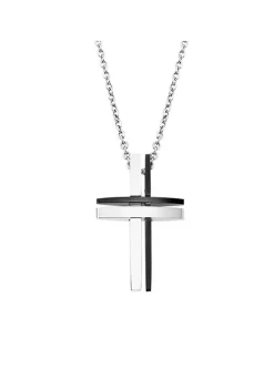 Collier homme Lotus Men In Black croix