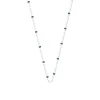 Collier Les Cadettes chaine bille laque bleu canard