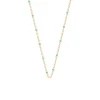 Collier Les Cadettes chaîne bille laque vert d'eau