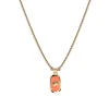 Collier Les Cadettes Felicidad_x005f_x000D_doré médaillon soleil corail