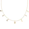 Collier Les Cadettes Luna doré pampillles