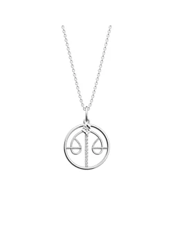 Collier Les Georgettes Balance argenté 20mm