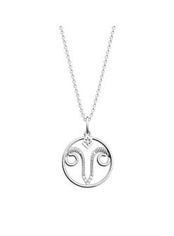 Collier Les Georgettes Bélier argenté 20mm