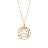 Collier Les Georgettes Cancer doré 20mm