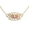 Collier Les Georgettes collection Rosace dorée nacre