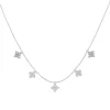 Collier Les Georgettes Fleurs argenté