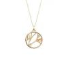Collier Les Georgettes Les Précieuses Rose des Sable_x005f_x000D_s doré 25mm