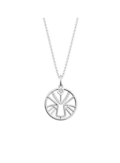Collier Les Georgettes Lion argenté 20mm