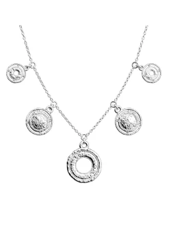 Collier Les Georgettes Pépite argenté 20mm