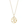 Collier Les Georgettes Reptile doré 16mm