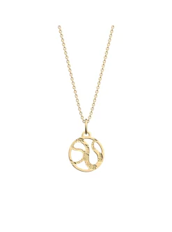 Collier Les Georgettes Reptile doré 16mm