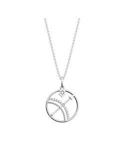 Collier Les Georgettes Sagittaire argenté 20mm