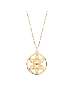 Collier Les Georgettes Soleil doré 25mm