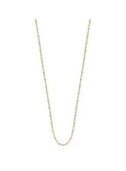 Collier Lotus en argent doré petits cubes