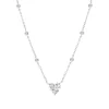 Collier Lotus Silver argent coeur oxyde