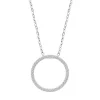 Collier Lotus Silver cercle oxydes