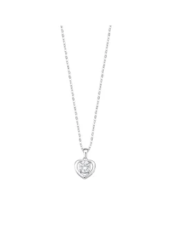 Collier Lotus Silver Coeur