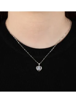 Collier Lotus Silver Coeur