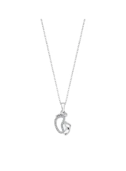 Collier Lotus Silver Footprint argent