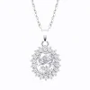 Collier Lotus Silver marguerite oxydes blancs