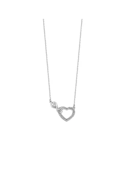 Collier Lotus Silver Moments coeur et infini