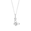 Collier Lotus Silver Papillon Argent