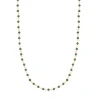 Collier Lotus Silver Trendy doré perles vertes