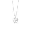 Collier Lotus Silver Trèfle