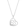 Collier Lotus Silver triple coeur argent