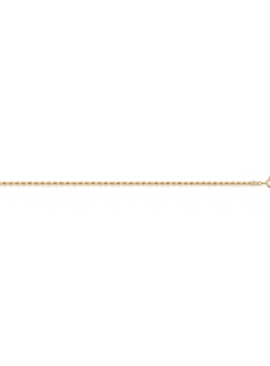 Collier maille corde or jaune 18 carats 2.1 mm